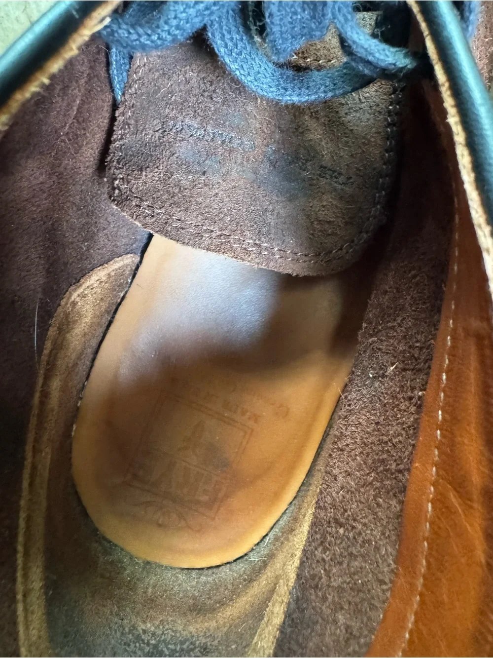 Frye Brown Suede Chukka Boots with Black Laces